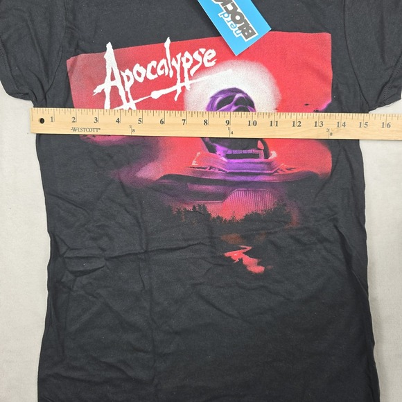 DC Comics Apocalypse Women's Size Small Black T Shirt Nerd Block New - Picture 3 of 5
